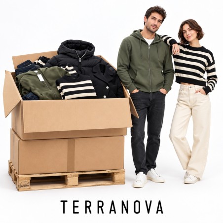 Composición representativa del lote Terranova de invierno para hombre y mujer