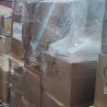 Tall mixed pallets, shrink-wrapped