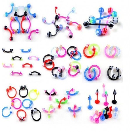 Piercing de Silicona PACK 100