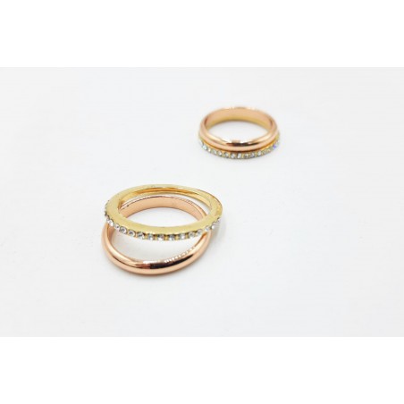 Anillo acero Alianza doble