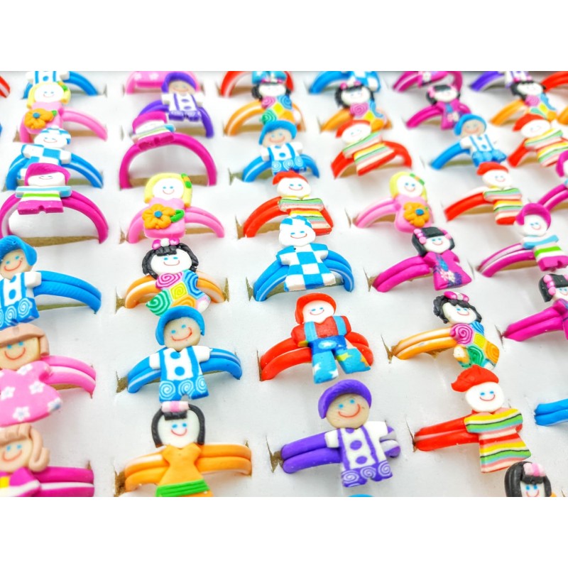 Fimo Toys Rings - Pack