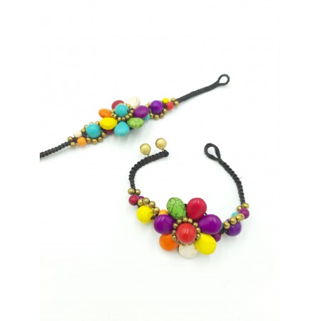 Pulseras boho india flower...